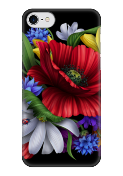 Заказать чехол для iPhone 7/7 Plus в Москве. Чехол для iPhone 7 глянцевый Композиция цветов от weeert - готовые дизайны и нанесение принтов.
