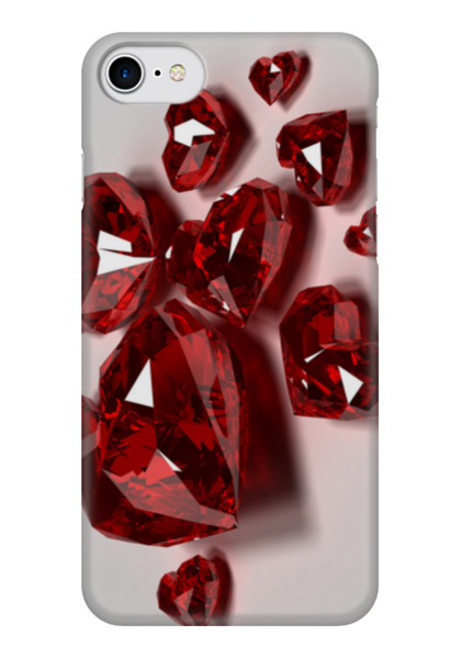 Заказать чехол для iPhone 7/7 Plus в Москве. Чехол для iPhone 7 глянцевый кристальное сердце от Наталия Киселёва - готовые дизайны и нанесение принтов.