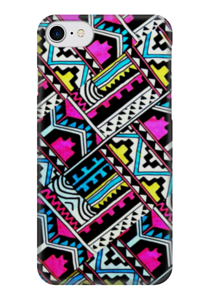 Заказать чехол для iPhone 7/7 Plus в Москве. Чехол для iPhone 7 глянцевый Aztec  от EXKLUZIV - готовые дизайны и нанесение принтов.
