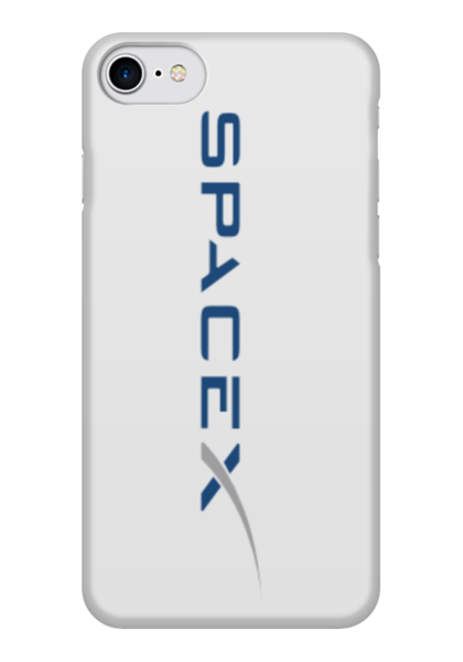 Заказать чехол для iPhone 7/7 Plus в Москве. Чехол для iPhone 7 глянцевый SpaceX от The Spaceway  - готовые дизайны и нанесение принтов.