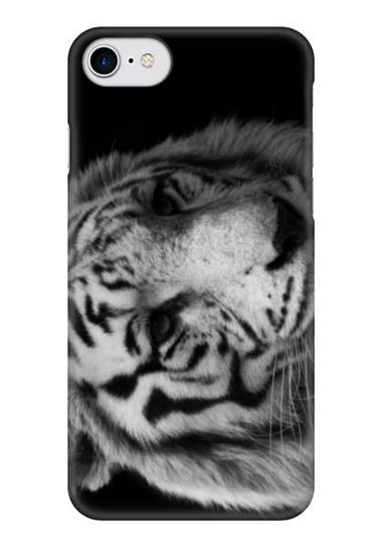 Заказать чехол для iPhone 7/7 Plus в Москве. Чехол для iPhone 7 глянцевый Белый тигр от Татьяна - готовые дизайны и нанесение принтов.