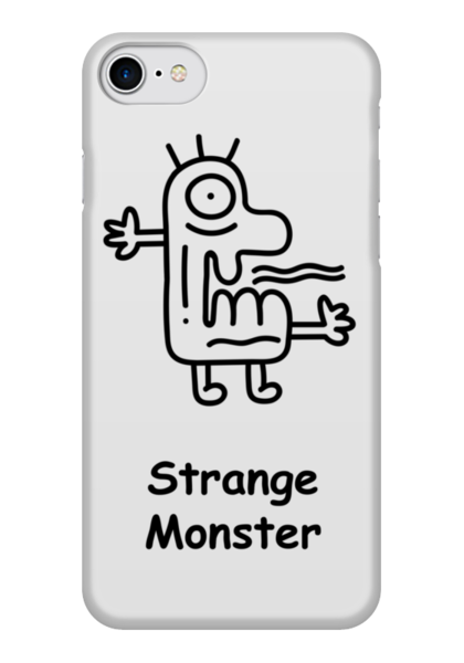 Заказать чехол для iPhone 7/7 Plus в Москве. Чехол для iPhone 7 глянцевый Strange Monster от sergeyluka - готовые дизайны и нанесение принтов.