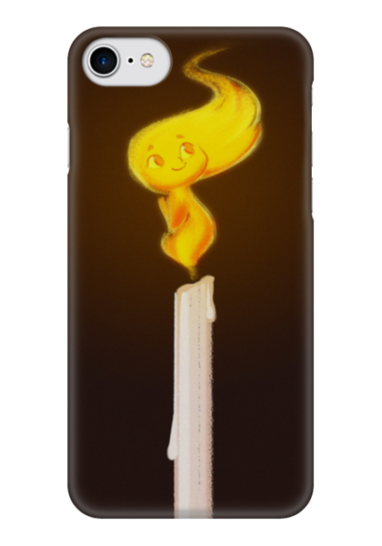 Заказать чехол для iPhone 7/7 Plus в Москве. Чехол для iPhone 7 глянцевый Пламя свечи, арт от Leichenwagen - готовые дизайны и нанесение принтов.