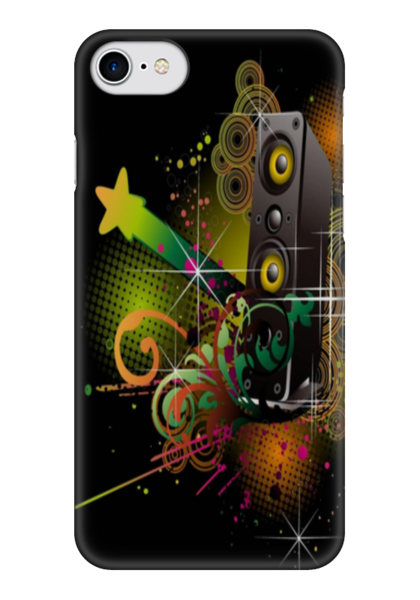 Заказать чехол для iPhone 7/7 Plus в Москве. Чехол для iPhone 7 глянцевый Hard_Bass от VitSa - готовые дизайны и нанесение принтов.