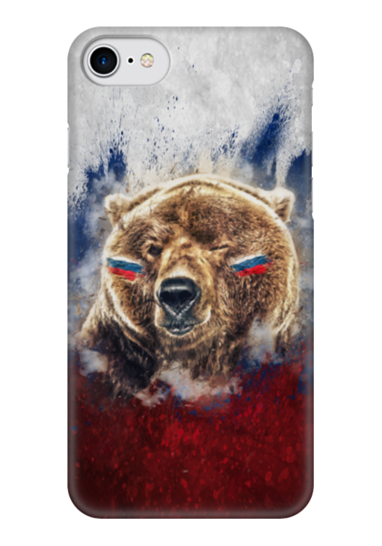 Заказать чехол для iPhone 7/7 Plus в Москве. Чехол для iPhone 7 глянцевый Русский Медведь от tutik_mutik@mail.ru - готовые дизайны и нанесение принтов.