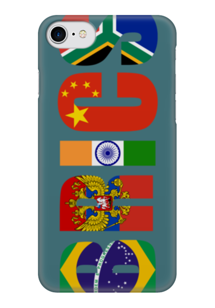 Заказать чехол для iPhone 7/7 Plus в Москве. Чехол для iPhone 7 глянцевый BRICS - БРИКС от trend - готовые дизайны и нанесение принтов.