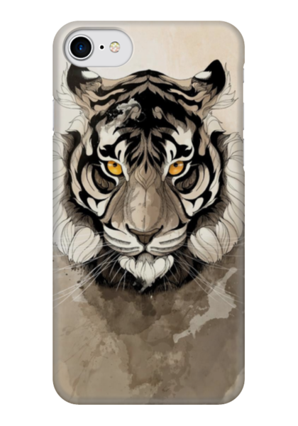 Заказать чехол для iPhone 7/7 Plus в Москве. Чехол для iPhone 7 глянцевый Тигр  от scoopysmith - готовые дизайны и нанесение принтов.