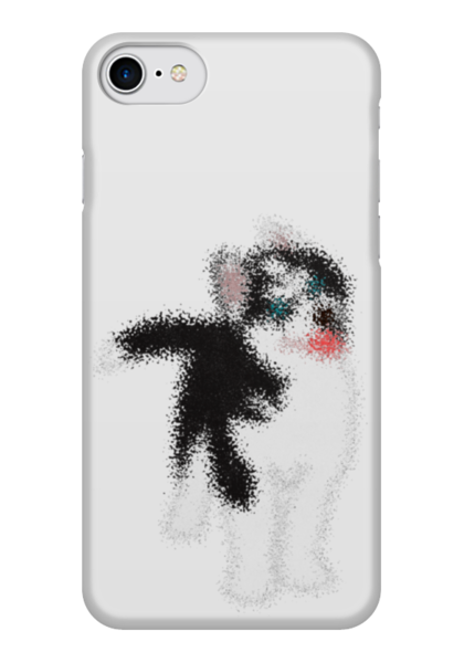 Заказать чехол для iPhone 7/7 Plus в Москве. Чехол для iPhone 7 глянцевый Хаски из осколков от defida@yandex.ru - готовые дизайны и нанесение принтов.