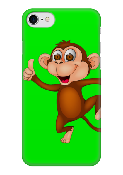 Заказать чехол для iPhone 7/7 Plus в Москве. Чехол для iPhone 7 глянцевый обезьянка от miririna8@mail.ru - готовые дизайны и нанесение принтов.