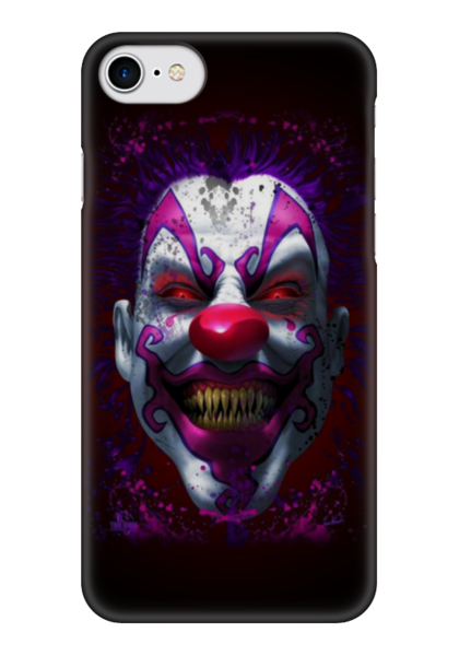 Заказать чехол для iPhone 7/7 Plus в Москве. Чехол для iPhone 7 глянцевый Evil Clown от Leichenwagen - готовые дизайны и нанесение принтов.