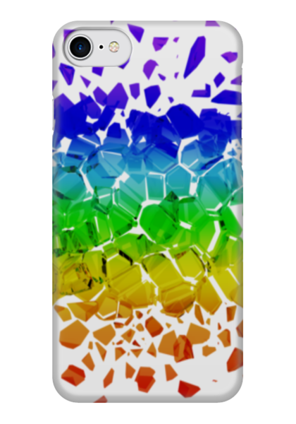 Заказать чехол для iPhone 7/7 Plus в Москве. Чехол для iPhone 7 глянцевый Broken rainbow от FireFoxa - готовые дизайны и нанесение принтов.