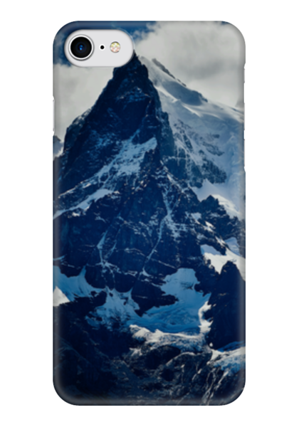 Заказать чехол для iPhone 7/7 Plus в Москве. Чехол для iPhone 7 глянцевый Холодные горы  от crash - готовые дизайны и нанесение принтов.