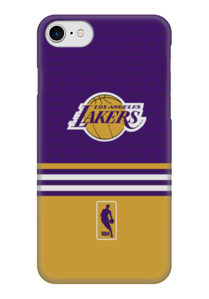 Заказать чехол для iPhone 7/7 Plus в Москве. Чехол для iPhone 7 глянцевый Lakers case pro от alexabuzyarov - готовые дизайны и нанесение принтов.