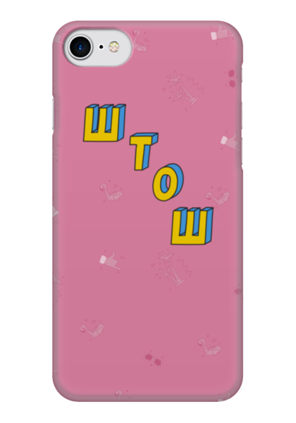 Заказать чехол для iPhone 7/7 Plus в Москве. Чехол для iPhone 7 глянцевый Штош #ЭтоЛето Роза  от kamal-creations - готовые дизайны и нанесение принтов.