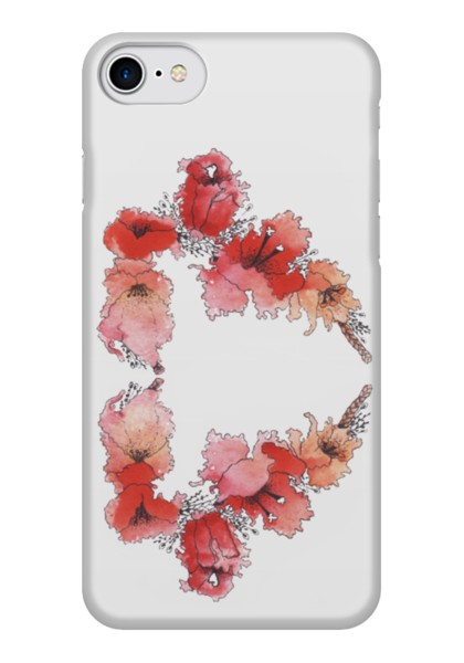 Заказать чехол для iPhone 7/7 Plus в Москве. Чехол для iPhone 7 глянцевый цветочное сердце от elenavishenka@yandex.ru - готовые дизайны и нанесение принтов.