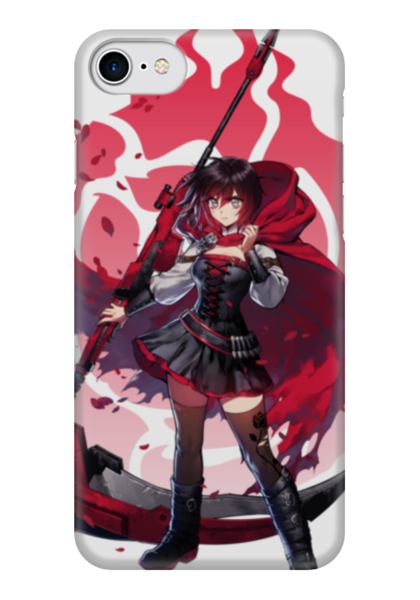 Заказать чехол для iPhone 7/7 Plus в Москве. Чехол для iPhone 7 глянцевый RWBY, Руби от geekbox - готовые дизайны и нанесение принтов.