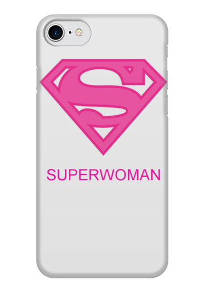 Заказать чехол для iPhone 7/7 Plus в Москве. Чехол для iPhone 7 глянцевый Superwoman от t_anastasia - готовые дизайны и нанесение принтов.