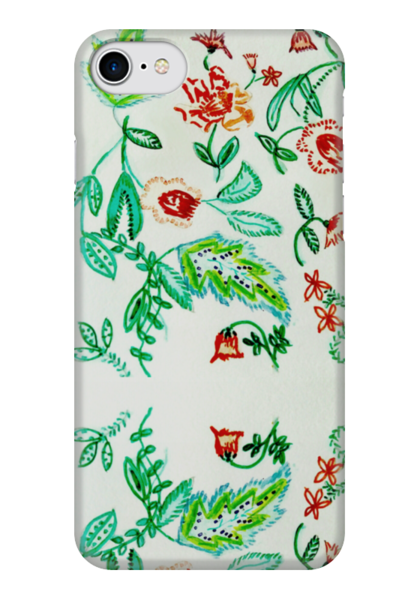 Заказать чехол для iPhone 7/7 Plus в Москве. Чехол для iPhone 7 глянцевый Дикие цветы от mrs-snit@yandex.ru - готовые дизайны и нанесение принтов.