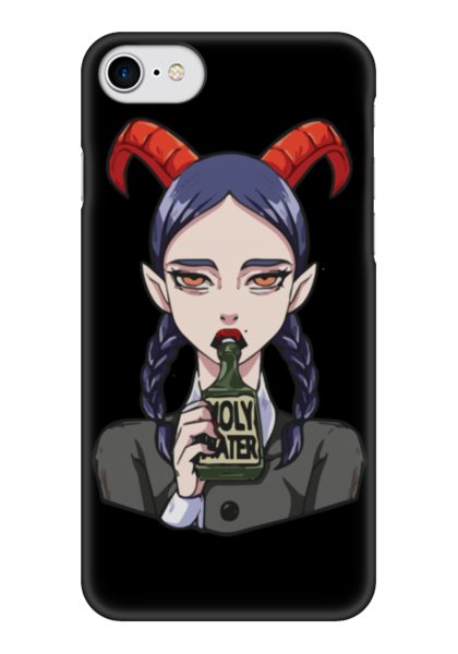 Заказать чехол для iPhone 7/7 Plus в Москве. Чехол для iPhone 7 глянцевый Devil Girl от crash - готовые дизайны и нанесение принтов.