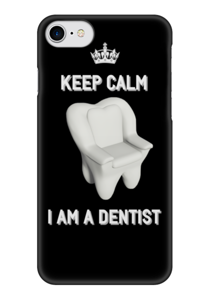 Заказать чехол для iPhone 7/7 Plus в Москве. Чехол для iPhone 7 глянцевый Dentist's phone case от Stomatolog_STORE - готовые дизайны и нанесение принтов.