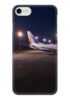 Заказать чехол для iPhone 7/7 Plus в Москве. Чехол для iPhone 7 глянцевый ТРАНСАЭРО Боинг 737 от Nalivaev - готовые дизайны и нанесение принтов.