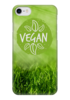 Заказать чехол для iPhone 7/7 Plus в Москве. Чехол для iPhone 7 глянцевый Go Vegan! от vegan@thespaceway.info - готовые дизайны и нанесение принтов.