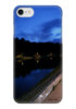 Заказать чехол для iPhone 7/7 Plus в Москве. Чехол для iPhone 7 глянцевый Ночное озеро от Emil'Mar - готовые дизайны и нанесение принтов.