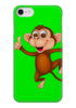 Заказать чехол для iPhone 7/7 Plus в Москве. Чехол для iPhone 7 глянцевый обезьянка от miririna8@mail.ru - готовые дизайны и нанесение принтов.