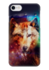 Заказать чехол для iPhone 7/7 Plus в Москве. Чехол для iPhone 7 глянцевый Разноцветный волк от galaxy secret - готовые дизайны и нанесение принтов.