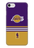 Заказать чехол для iPhone 7/7 Plus в Москве. Чехол для iPhone 7 глянцевый Lakers case pro от alexabuzyarov - готовые дизайны и нанесение принтов.