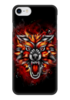 Заказать чехол для iPhone 7/7 Plus в Москве. Чехол для iPhone 7 глянцевый Wolf & Fire от Аня Лукьянова - готовые дизайны и нанесение принтов.