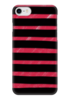Заказать чехол для iPhone 7/7 Plus в Москве. Чехол для iPhone 7 глянцевый Полосато-розовый от Ксения - готовые дизайны и нанесение принтов.