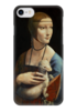 Заказать чехол для iPhone 7/7 Plus в Москве. Чехол для iPhone 7 глянцевый Дама с горностаем (Леонардо да Винчи) от trend - готовые дизайны и нанесение принтов.