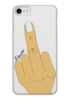 Заказать чехол для iPhone 7/7 Plus в Москве. Чехол для iPhone 7 глянцевый Палец с маникюром от nikagyjf@gmail.com - готовые дизайны и нанесение принтов.