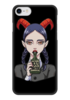 Заказать чехол для iPhone 7/7 Plus в Москве. Чехол для iPhone 7 глянцевый Devil Girl от crash - готовые дизайны и нанесение принтов.