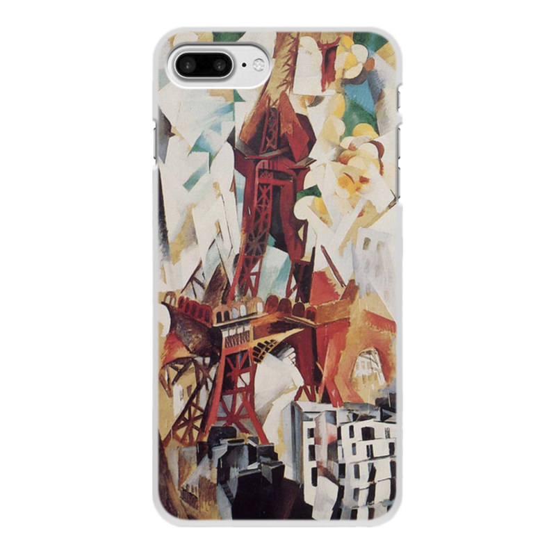 Printio Чехол для iPhone 7 Plus, объёмная печать Эйфелева башня (робер делоне)
