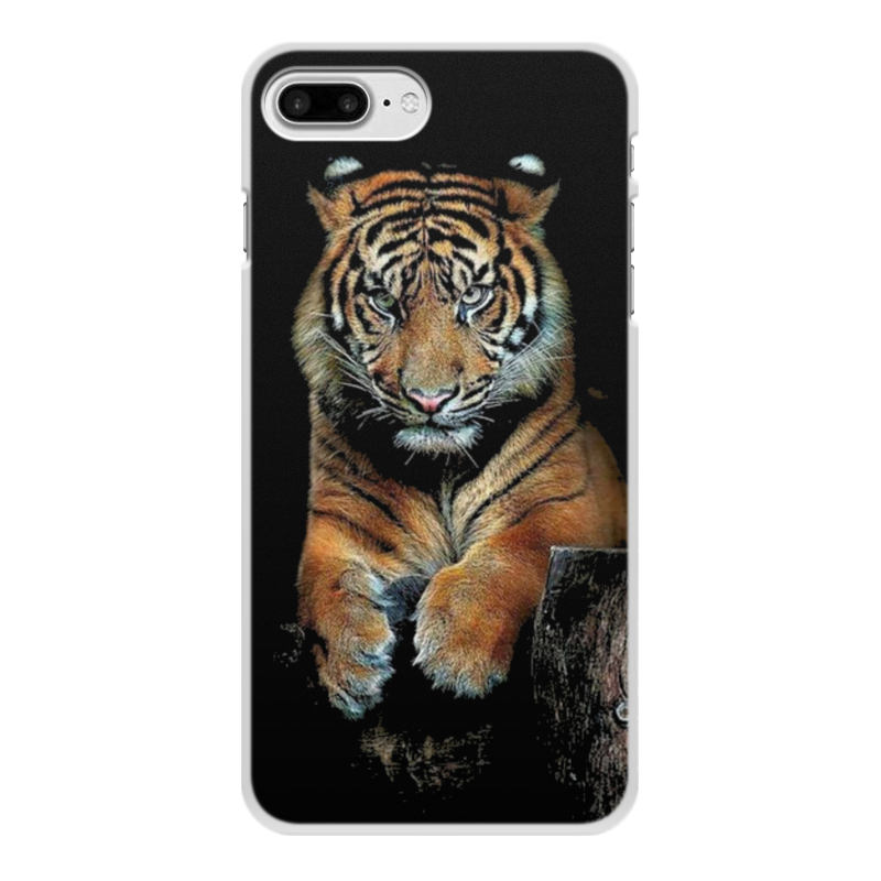 цена Printio Чехол для iPhone 7 Plus, объёмная печать Тигры