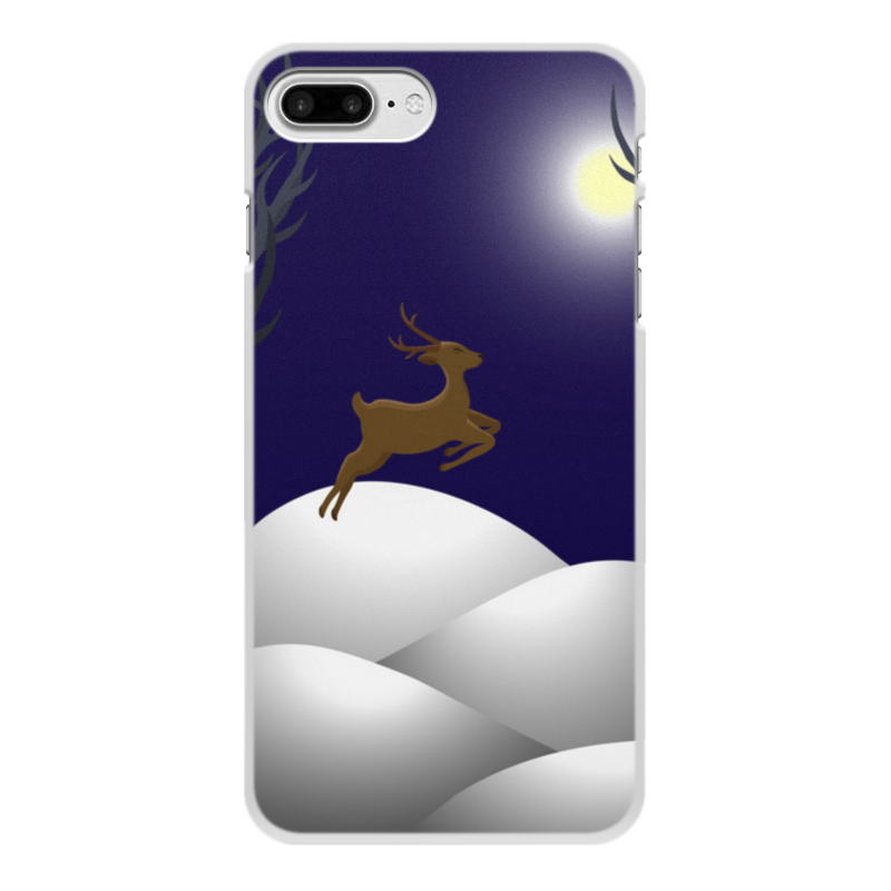 Printio Чехол для iPhone 7 Plus, объёмная печать Олени в лесу printio чехол для iphone 8 plus объёмная печать олени в лесу