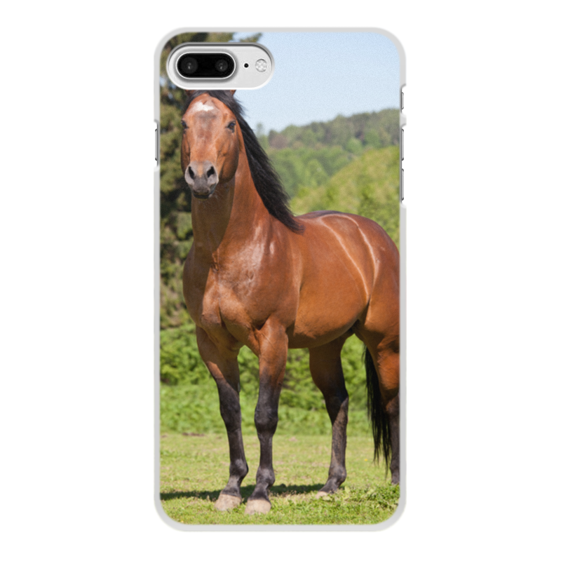 Printio Чехол для iPhone 7 Plus, объёмная печать Лошади printio чехол для iphone 7 объёмная печать лошади