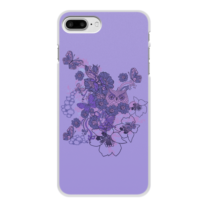 Printio Чехол для iPhone 7 Plus, объёмная печать Сова в цветах силиконовый чехол на realme 7i бабочки 12 для реалми 7 и