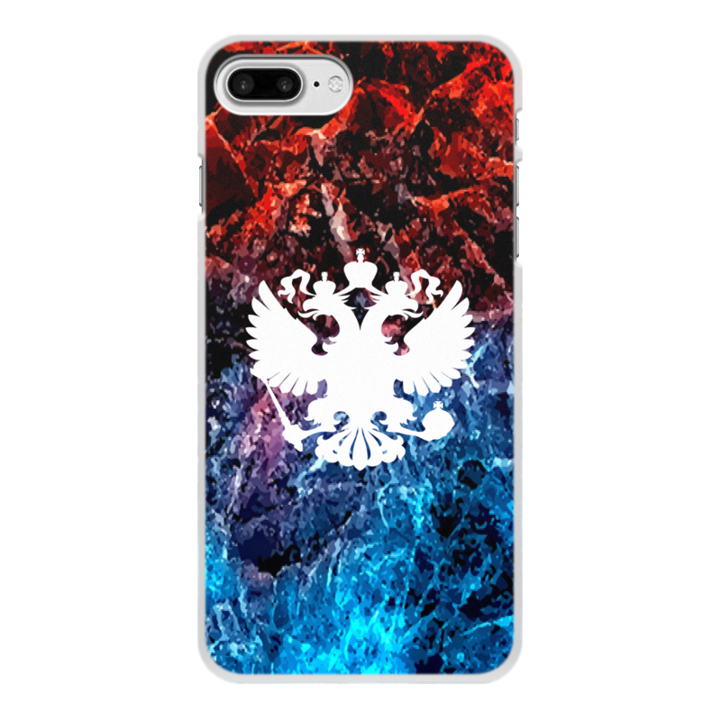 Printio Чехол для iPhone 7 Plus, объёмная печать Флаг россии