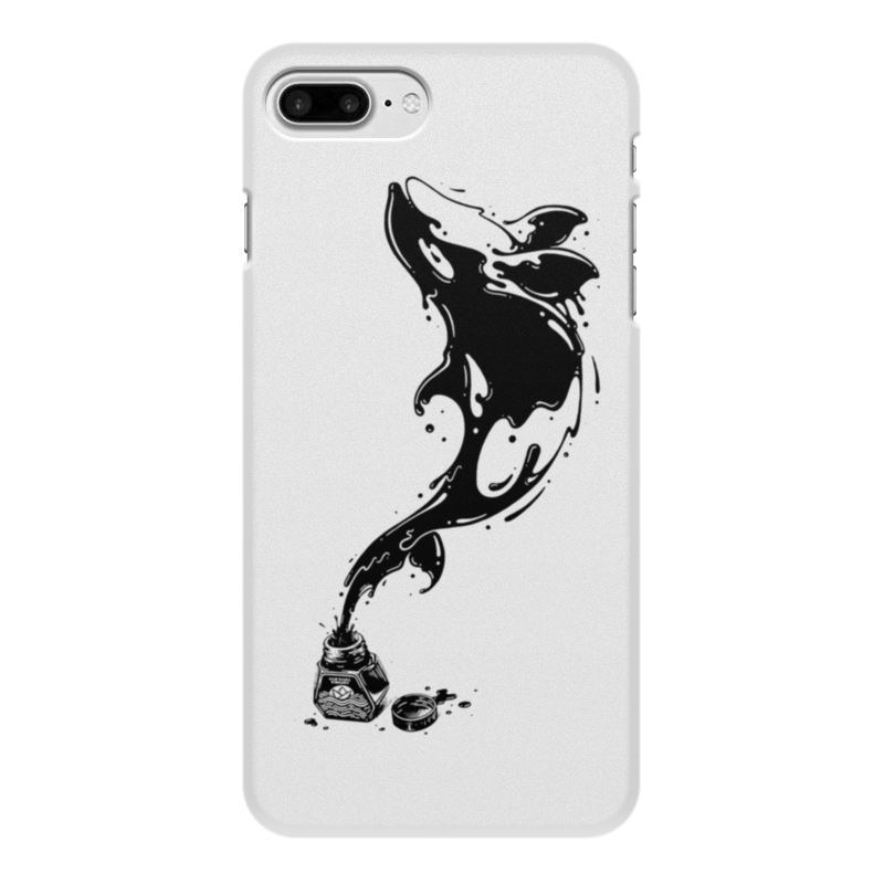 Printio Чехол для iPhone 7 Plus, объёмная печать Чернильный дельфин силиконовый чехол на realme x7 дельфин и русалка для реалми икс 7