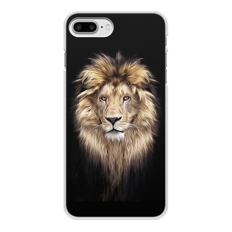 Printio Чехол для iPhone 7 Plus, объёмная печать Лев. живая природа printio чехол для iphone 7 plus объёмная печать пантера живая природа