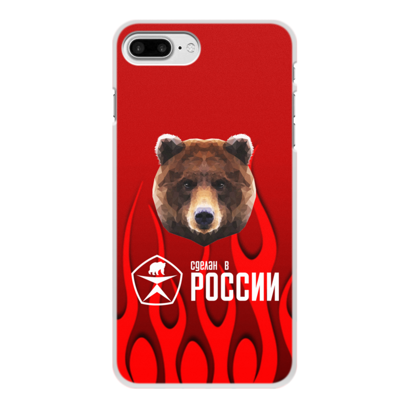 цена Printio Чехол для iPhone 7 Plus, объёмная печать Сделан в россии
