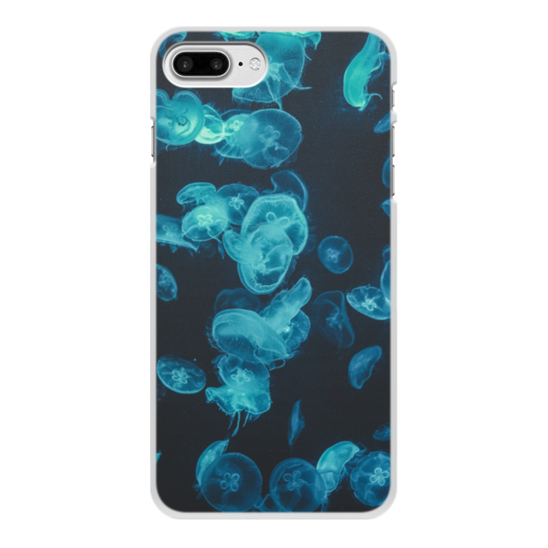Printio Чехол для iPhone 7 Plus, объёмная печать Морские медузы