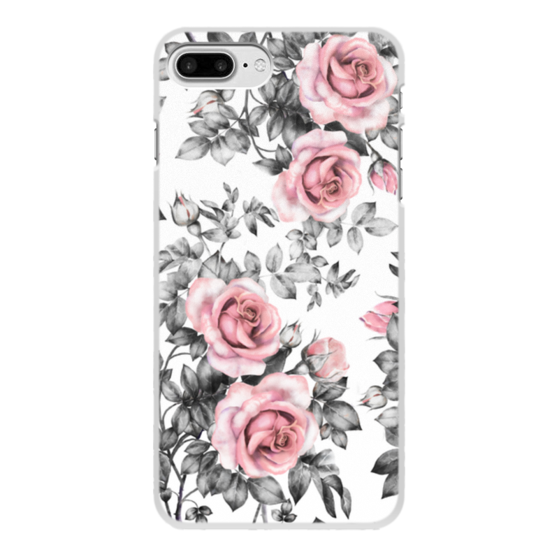 Printio Чехол для iPhone 7 Plus, объёмная печать Цветы силиконовый чехол розы на белом на meizu pro 7 plus мейзу про 7 плюс