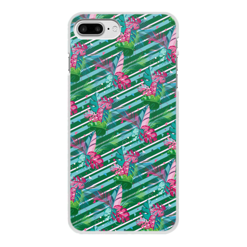 Printio Чехол для iPhone 7 Plus, объёмная печать Полосатые тропики дизайнерский силиконовый чехол для iphone 7 plus 8 plus тропические листья