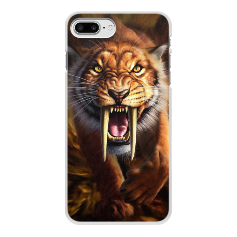 Printio Чехол для iPhone 7 Plus, объёмная печать Тигры фэнтези