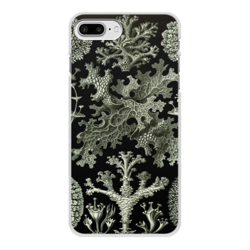 Printio Чехол для iPhone 7 Plus, объёмная печать Лишайники (lichenes, ernst haeckel) printio чехол для iphone 8 plus объёмная печать колибри эрнста геккеля