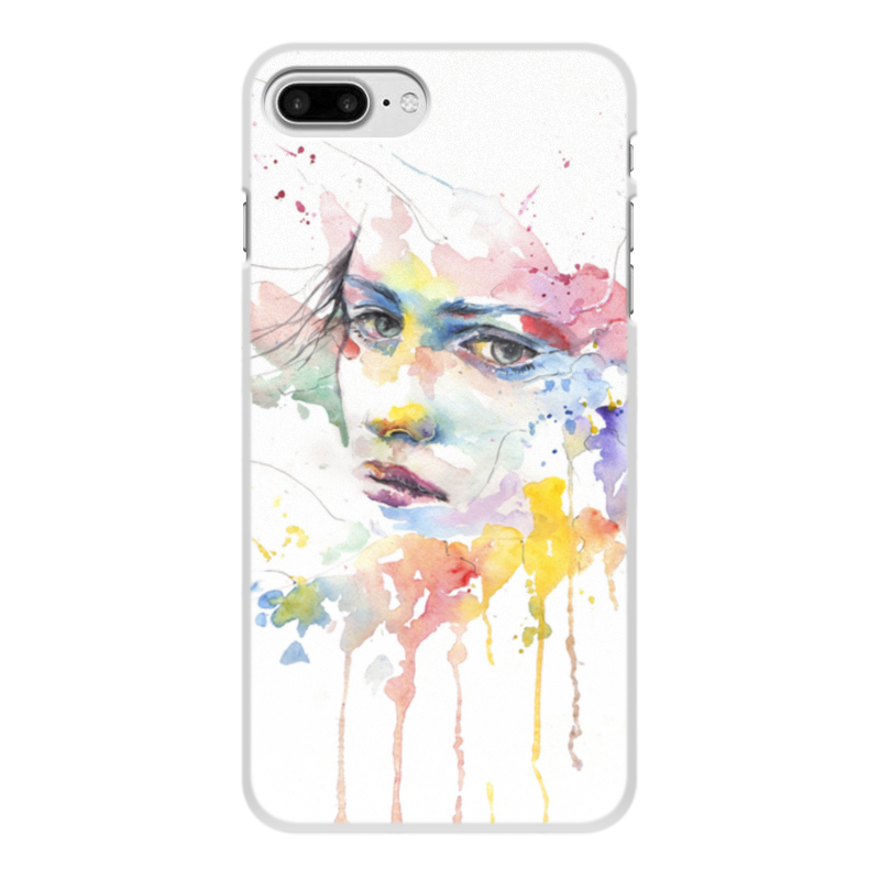Printio Чехол для iPhone 7 Plus, объёмная печать Абстрактная акварель printio чехол для iphone 7 объёмная печать портрет красивой девушки в ярких красках